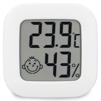 Digital Indoor Thermometer & Hygrometer (4.5 x 4.5 cm)