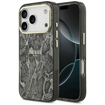 Guess Python Pattern MagSafe Phone Case Cover iPhone 17 Pro - Black