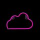 Cloud Neon Sign Neolia NNE25 for Wall Decor, Pink