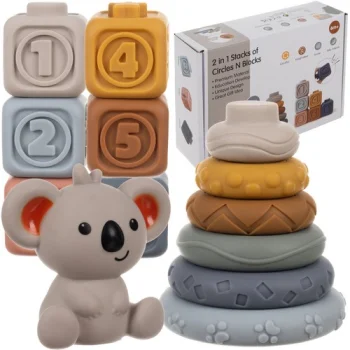 Kruzzel 00024812 Soft Sensory Blocks for Kids, 13 pcs