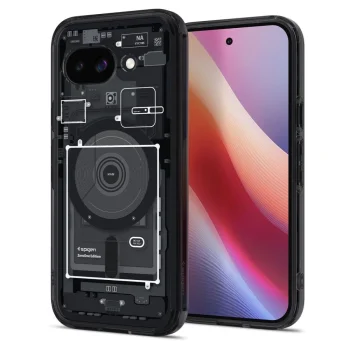 Spigen Ultra Hybrid Mag MagSafe Phone Case Cover Google Pixel 9A Zero One - Black