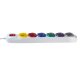 Maclean MCE509 W Power Strip, 6 Outlets, with Switch, 1.5m, White