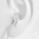 Dudao in-ear headphones headset with remote control and microphone 3.5 mm mini jack white (X10 Pro white)