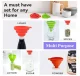 Silicone Collapsible Funnel, diameter 1 cm, Mix colors