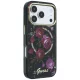 Guess IML Glitter Blossom Roses MagSafe case for iPhone 18 Pro Max / 17 Pro Max, black