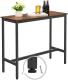 Leobert Industrial Bar Table with 2 Stools, Brown/Black