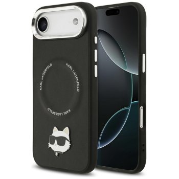 Karl Lagerfeld Choupette Pin MagSafe Case for iPhone Air Black