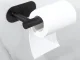 Self-Adhesive Toilet Paper Holder Without Drilling, Black