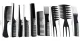 Soulima Hairdressing Combs Set - 10 pcs