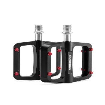 Rockbros BP2603 Platform Bicycle Pedals with Titanium Axle - Black