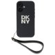 DKNY DKHCP16SPBSWSK iPhone 16 6.1" black/black hardcase Wrist Strap Stock Logo