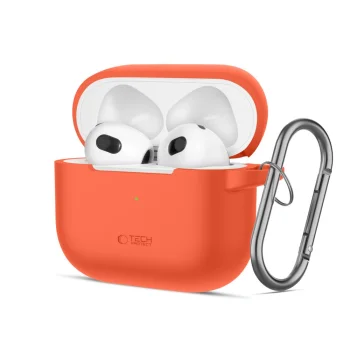 Tech-Protect Apple AirPods 3 Case Silicone Hook, Orange