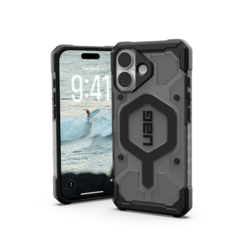 UAG Pathfinder Clear MagSafe Phone Case Cover iPhone 17 - Black and Gray