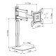 Maclean MC-771A TV Wall Mount with Shelf, 23\"-43\", 25kg, VESA 200x200, Black