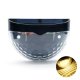 Solar Wall Lights Outdoor LED Garden Fence Lamps 8 Pack