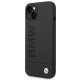 BMW iPhone 14 Plus Case Silicone Signature Logo MagSafe, Black