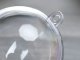 Clear Fillable Christmas Ornaments 8cm, Shatterproof Plastic Baubles, 12 Pack