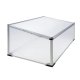 Aluminum Frame Polycarbonate Greenhouse, 100x60x40/30 cm