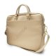 Guess Saffiano Script 16\\\" Laptop Bag - Gold