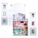 Wooden Pastel Dollhouse Villa DIY Model with Furniture 117 cm