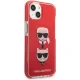 Karl Lagerfeld iPhone 13 mini Case Karl&Choupette Head Red
