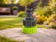 Garden Hose Quick Connector 1/2\" - 3/4\" Tap Adapter DIVODV, Green/Black