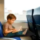 Kids Travel Bed Hammock for Airplane and Train, Black