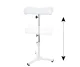 Activeshop Wide Pedicure Footrest, White