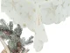 Christmas Tablecloth 140x220cm, White with Stars and Snowflakes