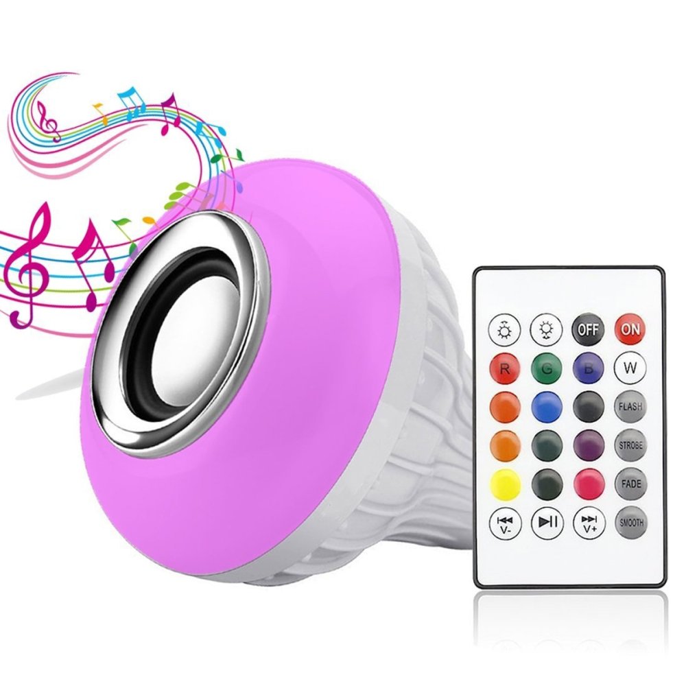 LED Light Bulb E27 with Bluetooth Speaker + Remote Control (1)