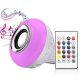 LED Light Bulb E27 with Bluetooth Speaker + Remote Control