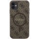 Guess iPhone 11 / XR Case 4G Collection Leather Metal Logo MagSafe, Brown