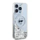 Karl Lagerfeld Liquid Glitter Choupette Head MagSafe Case for iPhone 14 Pro / 15 Pro, Transparent
