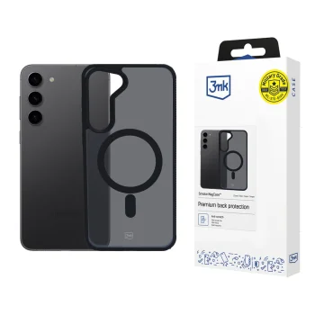 3Mk Protection Smoke MagCase for Samsung Galaxy S23 5G, Black