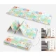 NICEKIDS Double-sided Foldable Foam Play Mat Pad Rug for Children, Alphabet/Owls, 200x150cm