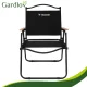 Folding Garden Chair Camping Seat TRIZAND 120kg, black