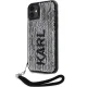 Karl Lagerfeld iPhone 11 / XR Case Sequins Cord, Silver