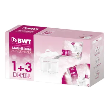 BWT 814544 Longlife Refill 1+3 Water Filter Cartridges, White