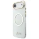 Guess IML Script Metal MagSafe Case for iPhone Air, Clear