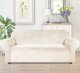 Velour Couch Cover, Beige