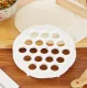 Dumpling and Pelmeni Maker Mold with 19 Holes, White