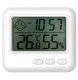 Digital Indoor Thermometer and Hygrometer with Alarm Clock, White