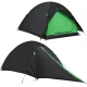 Waterproof 2-Person Camping Tent with Mosquito Net, Black/Green