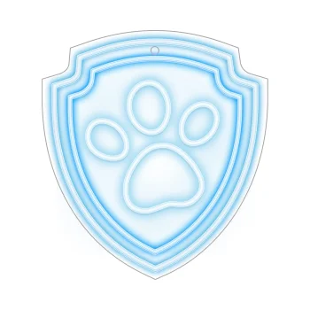 Psi Patrol Paw Hanging LED Neon on Plexiglass