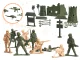 Military Base and Soldier Figures Playset, 114 pcs