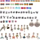 Kruzzel 00020342 Kids Jewelry and Bracelet Making Kit, 107 pcs