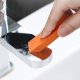 Cleaning eraser for glass and metal, orange