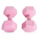 Modernhome HCD-8-PK Hexagonal Dumbbells, 2x4 kg, Pink