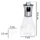 Oil Spray Dispenser, 200 ml Glass Bottle