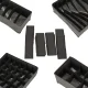 Drawer Organizer Set for Underwear and Socks, 4 Pcs, Grey